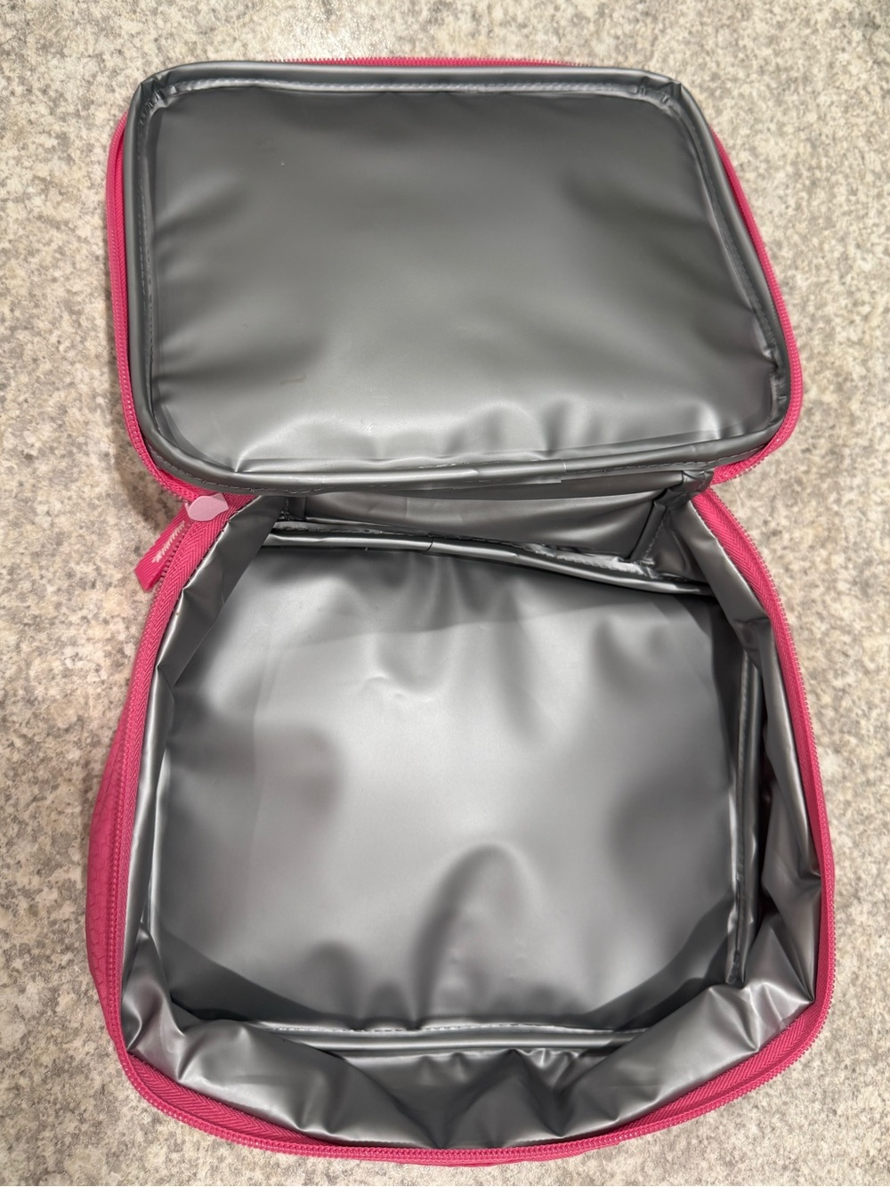 Reebok Hot Pink Insulated Lunch Bag | Zip Lunch Tote - Picture 3 of 4
